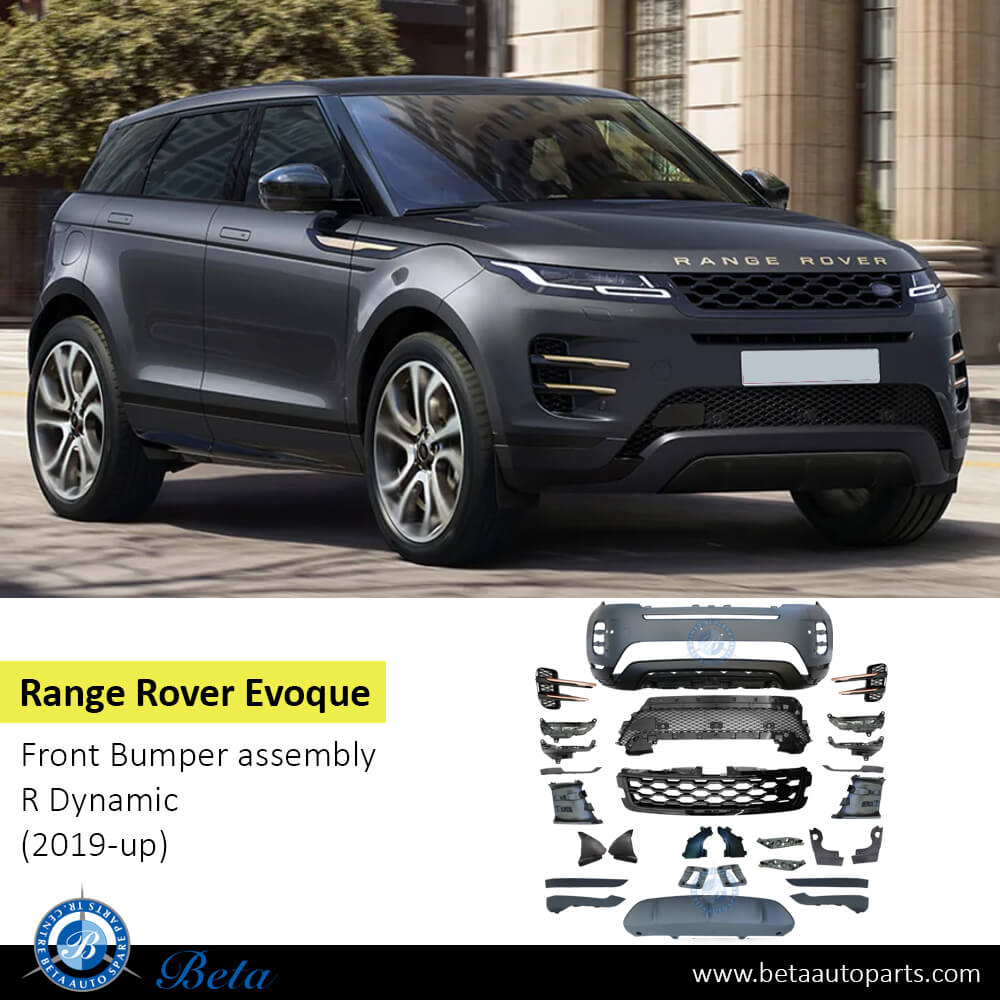 Range Rover Evoque (2019-Up), Front Bumper R Dynamic with Park Assist without Washer, China, LR117411 Range Rover Evoque (2019-Up), Front Bumper R Dynamic with Park Assist without Washer, China, LR117411